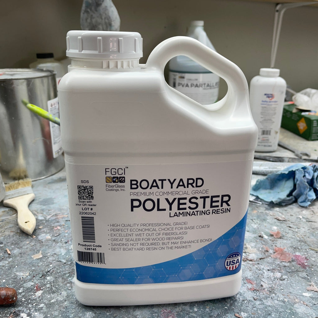 polyester boatyard laminating resin for fiberglass repairs